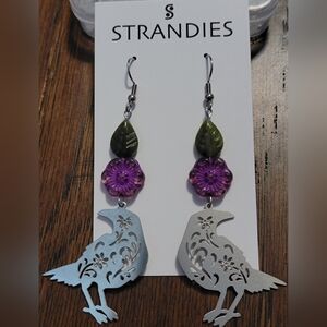 Raven earrings